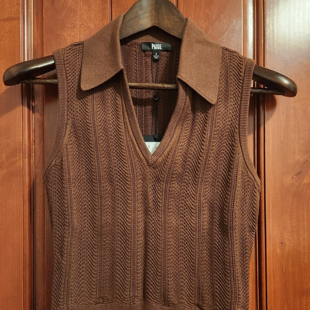 PAIGE Rossana Sweater Tank, Small, NWT - Picture 2 of 5